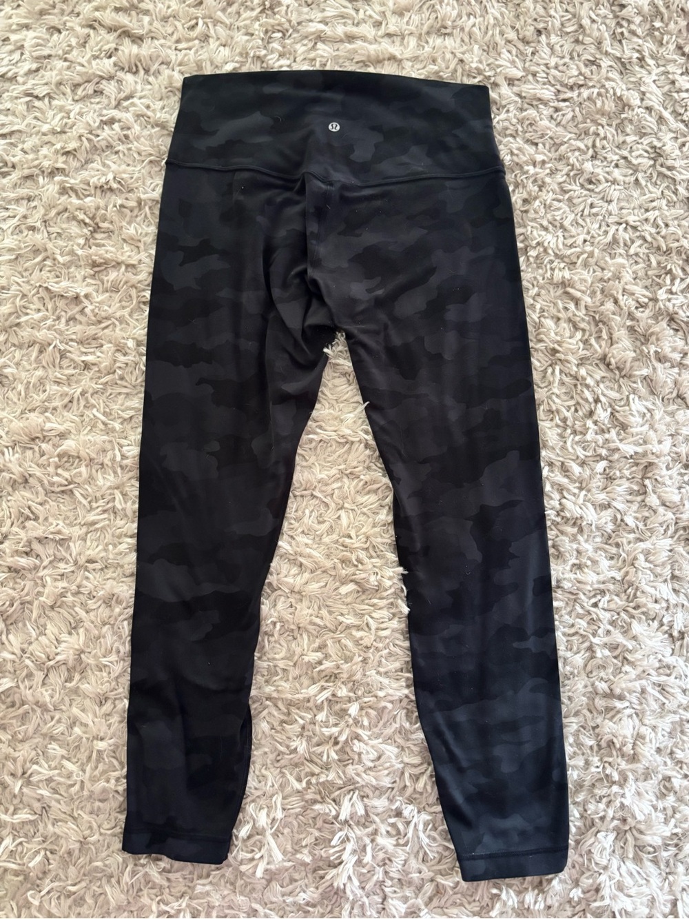 Lululemon Black Camo High-Rise Leggings